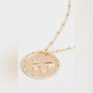 Rose Gold Butterfly Pendant Necklace - Women Jewelry
